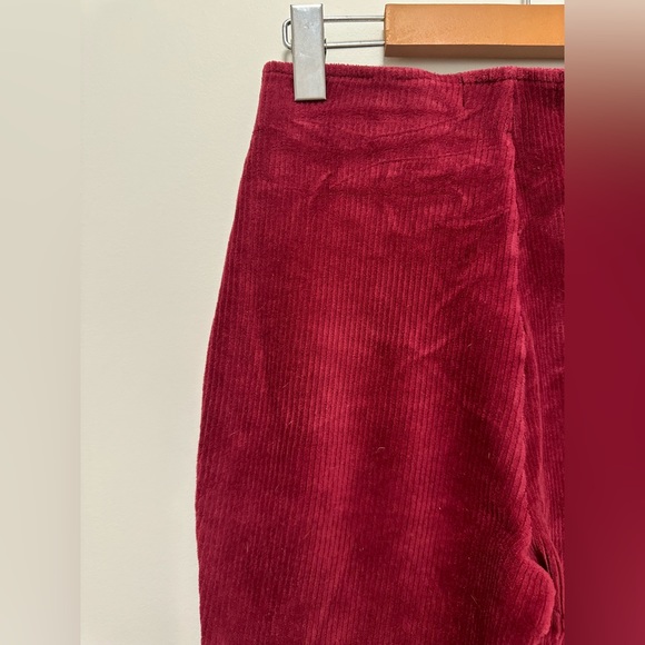 Burgundy Corduroy Flares - Picture 4 of 4